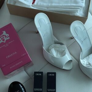 Christian Louboutin White Stiletto Heels